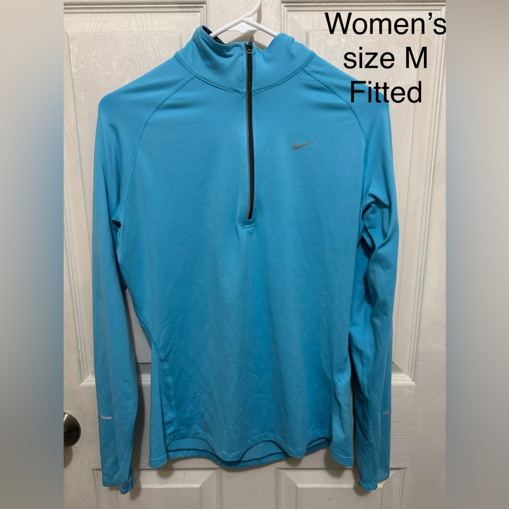 Used Nike Blue Long-Sleeve Quarter-Zip